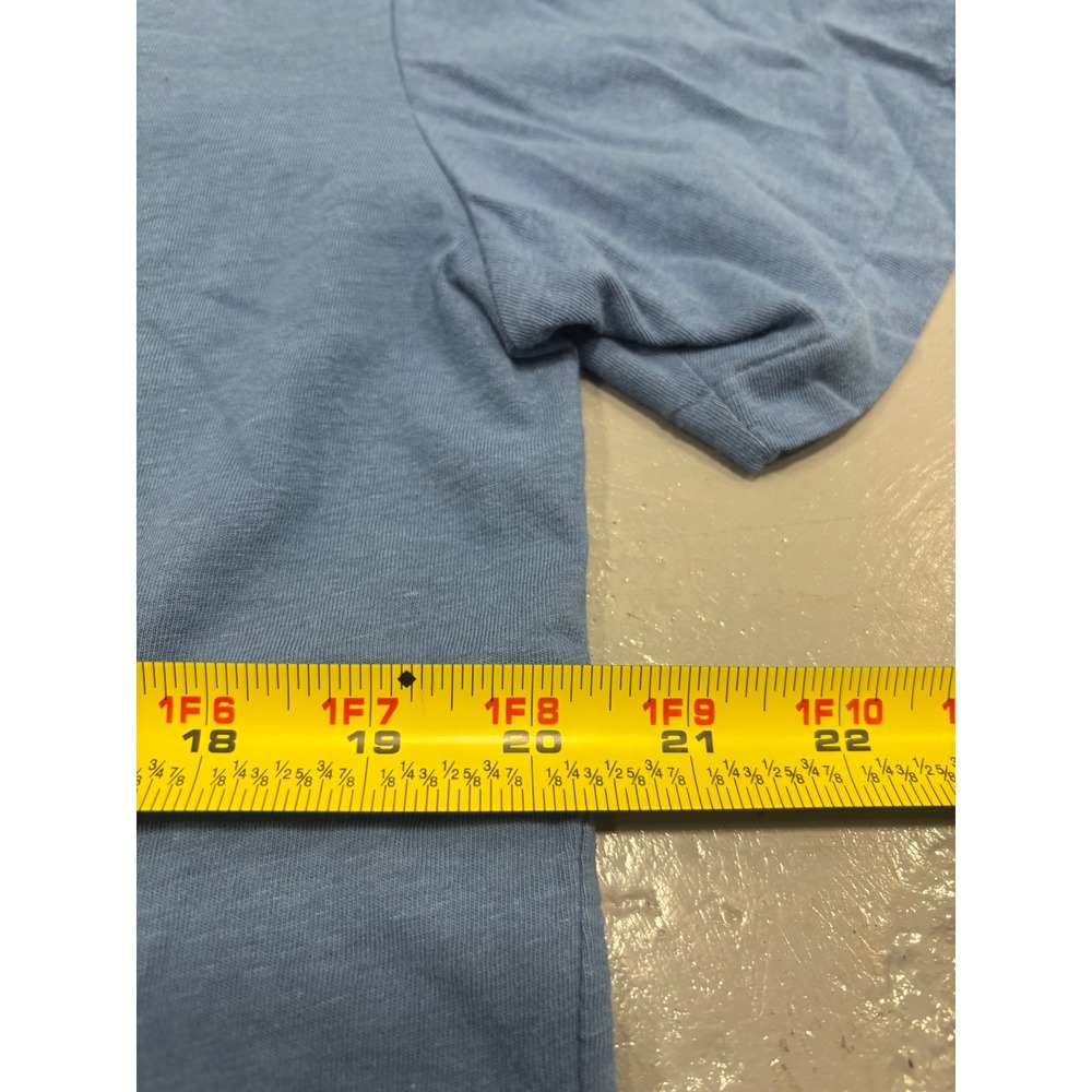 Polo Ralph Lauren Mens Crewneck T-Shirt Blue Heather Short Sleeve Pony Logo M - Picture 4 of 6